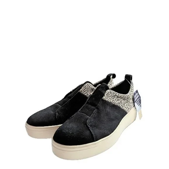 Toms Shoes Toms Amber Black Suede Mini Cheetah Slipon